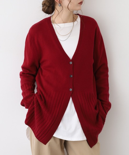 EGLANTINE（エグランティーヌ） カーディガン カシミヤブレンドVネック