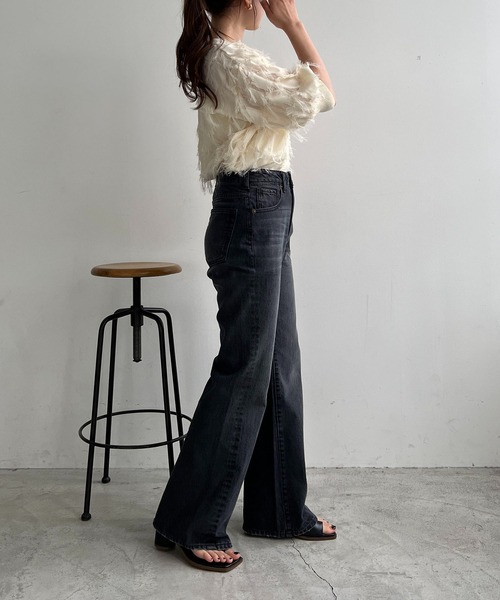 [CAPRICIEUX LE'MAGE] ботинки cut Denim брюки 38 голубой женский 