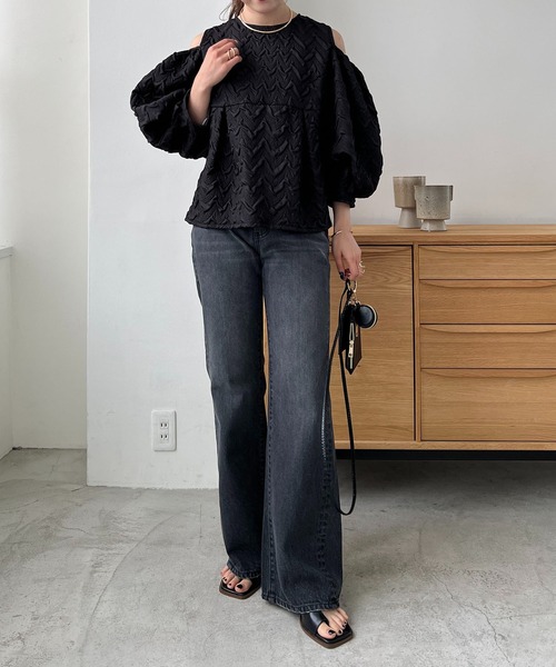 [CAPRICIEUX LE'MAGE] ботинки cut Denim брюки 38 голубой женский 