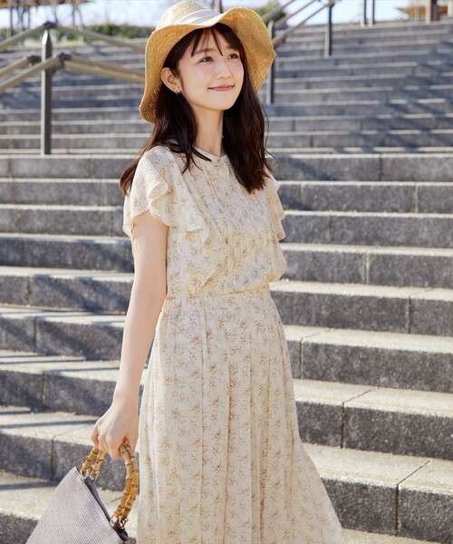 「Tiaclasse」 ノースリーブワンピース L サックスブルー レディース_画像4