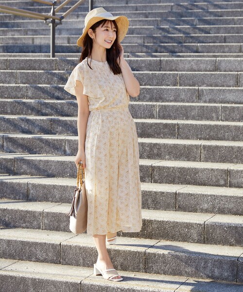 「Tiaclasse」 ノースリーブワンピース L サックスブルー レディース_画像5