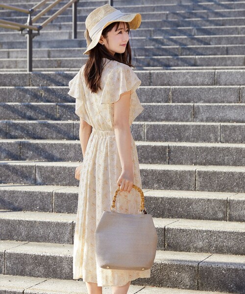 「Tiaclasse」 ノースリーブワンピース L サックスブルー レディース_画像6