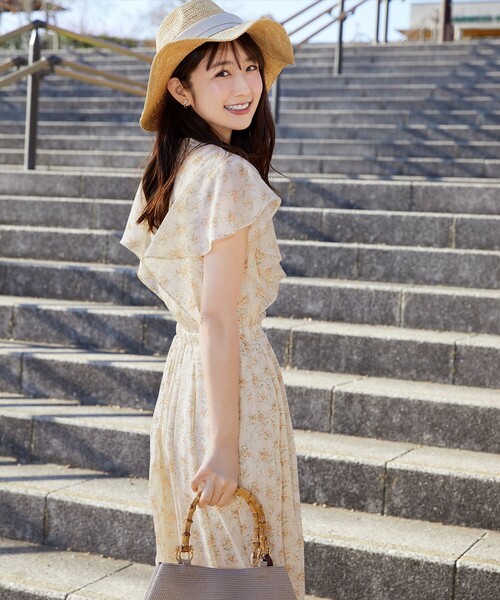 「Tiaclasse」 ノースリーブワンピース L サックスブルー レディース_画像7