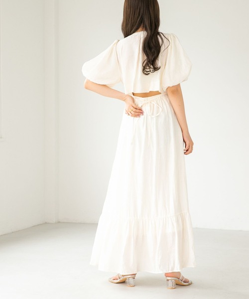 「Heather」 半袖ワンピース FREE アイボリー レディース_画像2