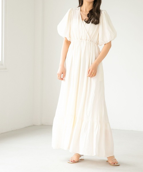 「Heather」 半袖ワンピース FREE アイボリー レディース_画像8