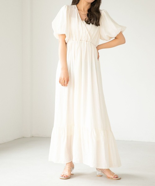 「Heather」 半袖ワンピース FREE アイボリー レディース_画像9