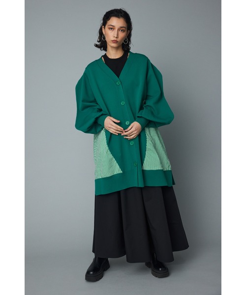 HeRIN.CYE ニットカーディガン FREE グリーン レディース : ZOZOTOWN