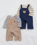 ベビー服 ロンパース サロペット風カバーオールの詳細画像1
