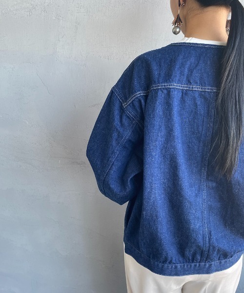 Danton（ダントン） デニムジャケット 38 ブルー レディース