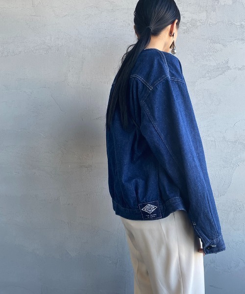 Danton（ダントン） デニムジャケット 38 ブルー レディース