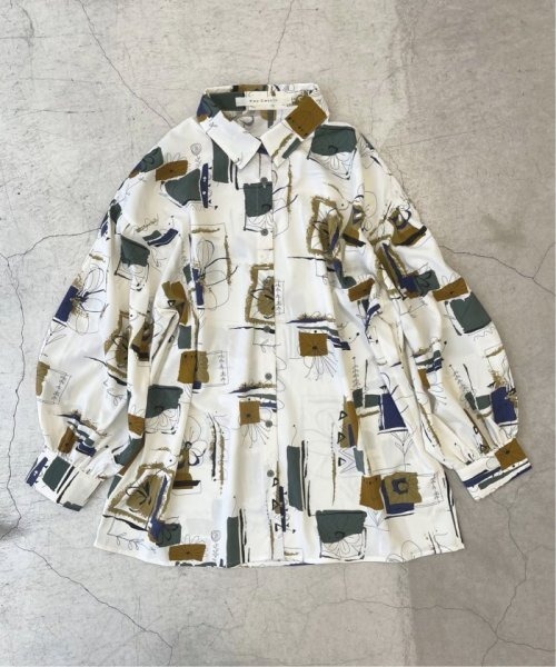 「RAY CASSIN」 長袖シャツ FREE オフホワイト レディース_画像2