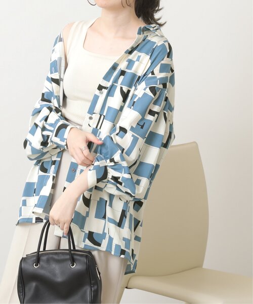 「RAY CASSIN」 長袖シャツ FREE オフホワイト レディース_画像4