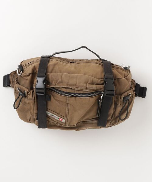 DIESEL 2way ショルダーバッグ　ナイロン　レザー　カーキ　ブラウン DIESEL（ディーゼル） 2WAYバッグ - ブラウン メンズ : ZOZOTOWN Yahoo