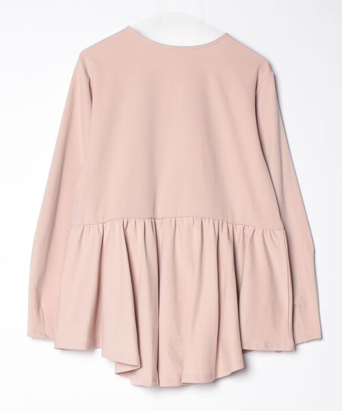 「INCEDE」 長袖ブラウス LL ベージュ レディース_画像2