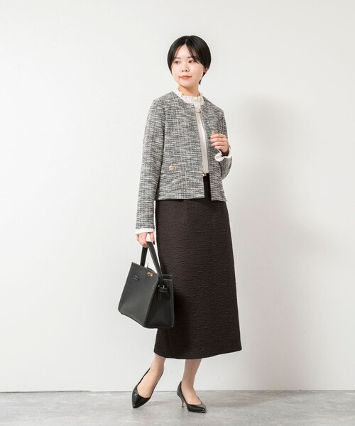 NOLLEY'S（ノーリーズ） ジャケット ノーカラージャケット 入学式