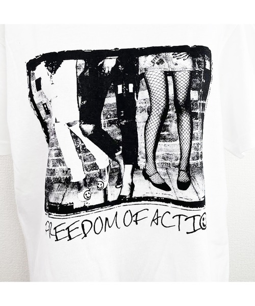 「WORLD WIDE LOVE!」 半袖Tシャツ 1 ブラック レディース_画像5