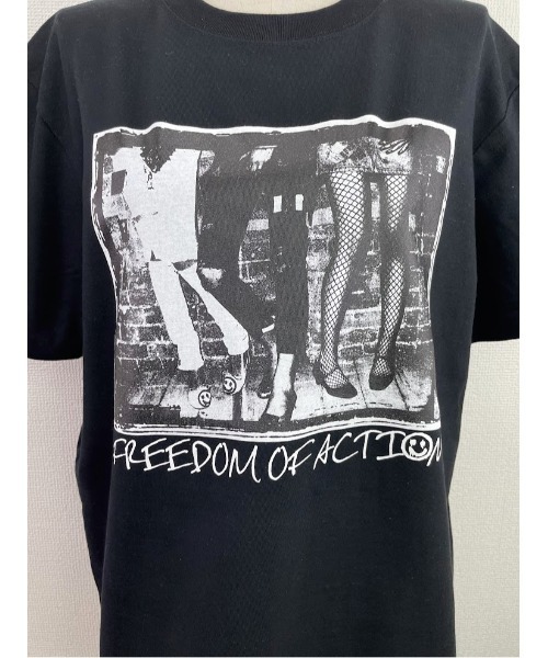 「WORLD WIDE LOVE!」 半袖Tシャツ 1 ブラック レディース_画像8