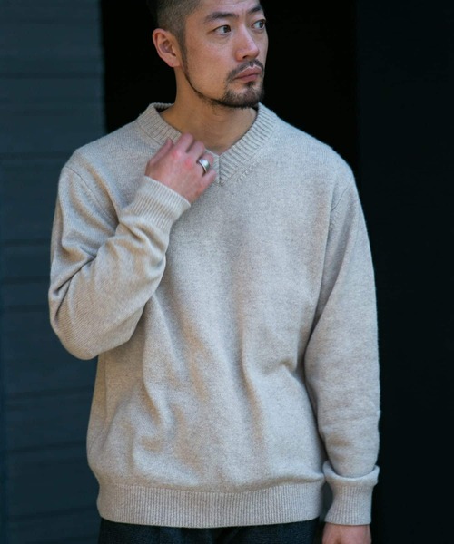 「URBAN RESEARCH ROSSO MEN」 長袖ニット X-LARGE ブラック メンズ_画像5