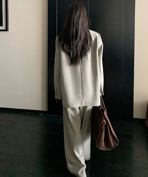 ViViDAY セットアップ 「上下2点セット」ルーズシルエットテーラード