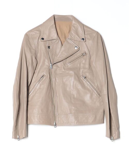 plage（プラージュ） レザージャケット 38 グレー レディース