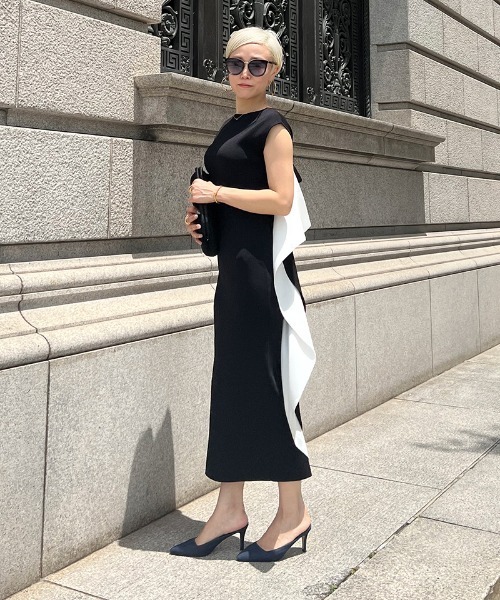 JENNE」 ニットワンピース MEDIUM ブラック レディース : ZOZOTOWN