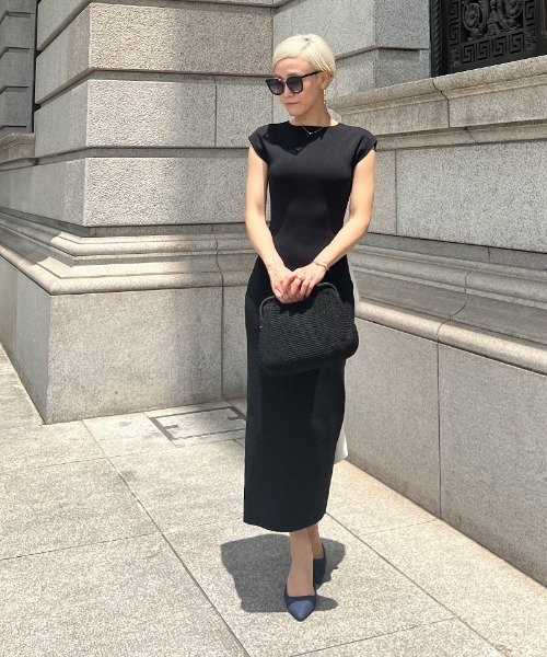 JENNE」 ニットワンピース MEDIUM ブラック レディース : ZOZOTOWN