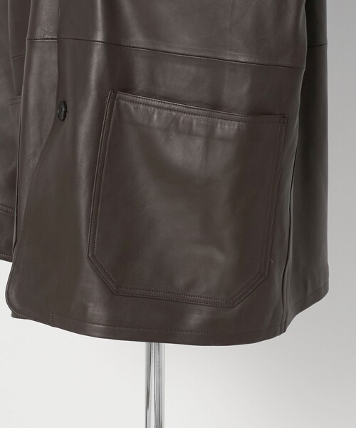 コート ジャケット 「別注」「UNITED ARROWS × LOEFF」ラムレザー カバーオール ジャケット MENS メンズの画像