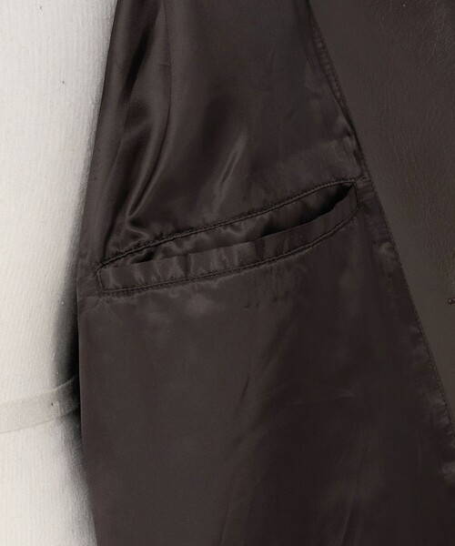 コート ジャケット 「別注」「UNITED ARROWS × LOEFF」ラムレザー カバーオール ジャケット MENS メンズの画像