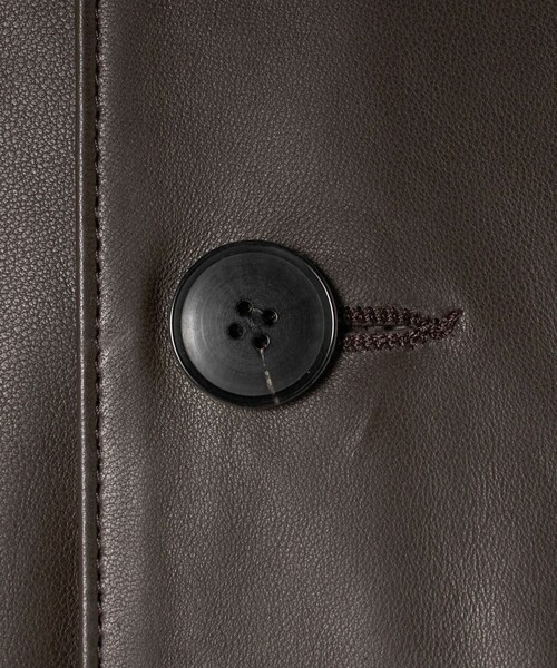 コート ジャケット 「別注」「UNITED ARROWS × LOEFF」ラムレザー カバーオール ジャケット MENS メンズの画像