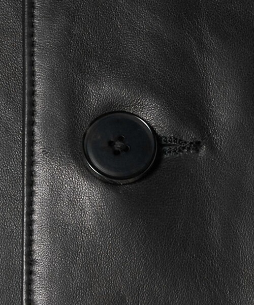 コート ジャケット 「別注」「UNITED ARROWS × LOEFF」ラムレザー カバーオール ジャケット MENS メンズの画像