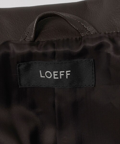 コート ジャケット 「別注」「UNITED ARROWS × LOEFF」ラムレザー カバーオール ジャケット MENS メンズの画像