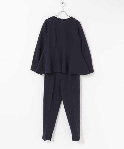 セットアップ 「WEB/一部店舗限定」「SHORT/TALLサイズあり」ペプラム