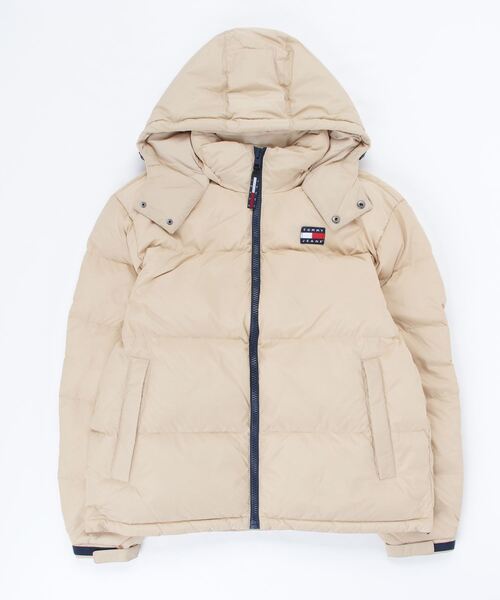  JEANS トミージーンズ ダウンジャケット ベージュ TOMMY JEANS（トミー・ジーンズ） ダウンジャケット MEDIUM ベージュ