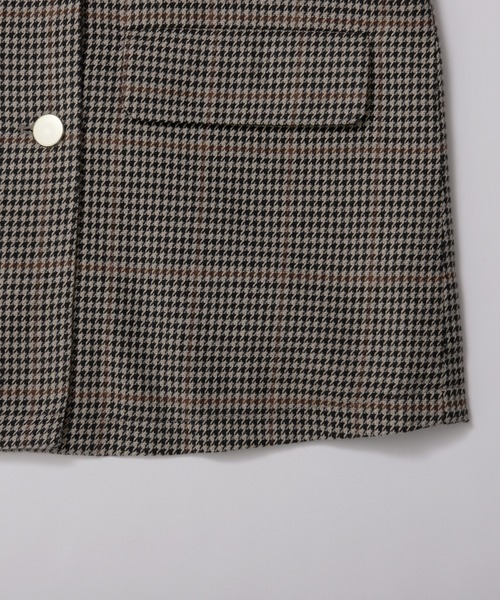 ジャケット テーラードジャケット チェック柄Wテーラードジャケット