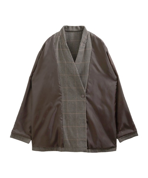ジャケット テーラードジャケット チェック柄Wテーラードジャケット