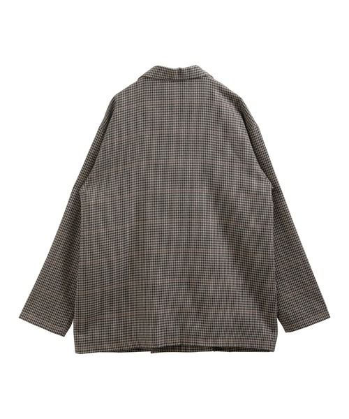 ジャケット テーラードジャケット チェック柄Wテーラードジャケット