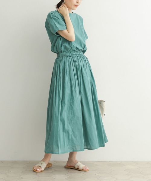「URBAN RESEARCH DOORS」 半袖ワンピース MEDIUM ロイヤルブルー レディース_画像7