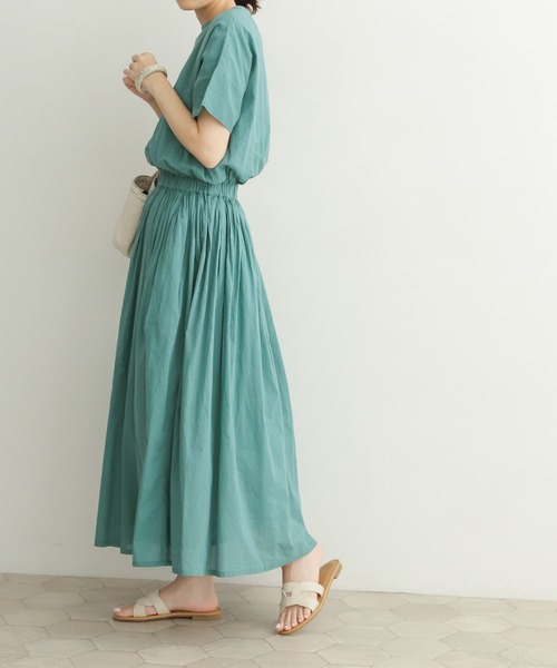 「URBAN RESEARCH DOORS」 半袖ワンピース MEDIUM ロイヤルブルー レディース_画像9