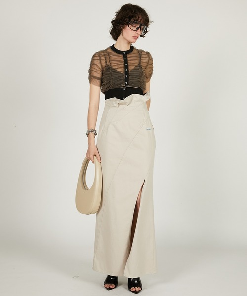 「PRANK PROJECT」 タイトスカート 36 ベージュ レディース_画像3