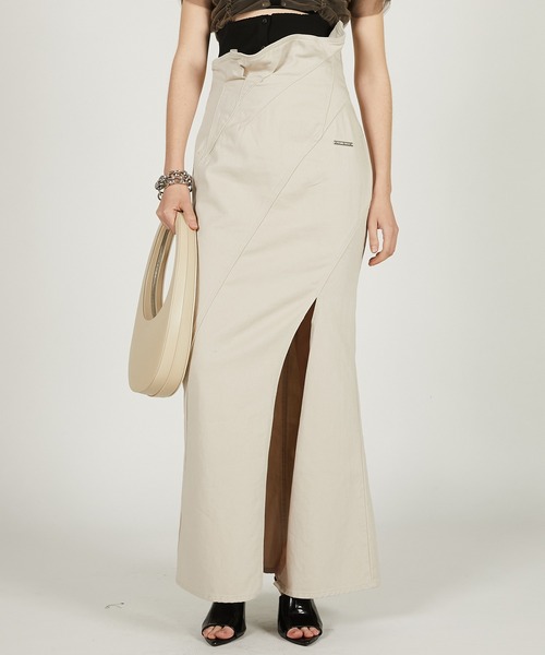 「PRANK PROJECT」 タイトスカート 36 ベージュ レディース_画像4