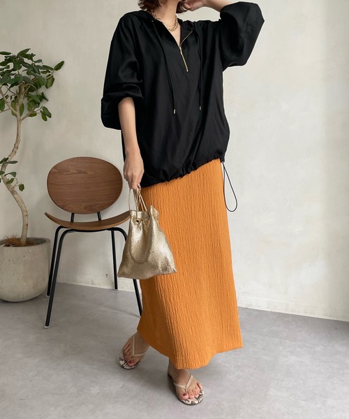 「DouDou」 長袖ブラウス FREE ベージュ レディース_画像5