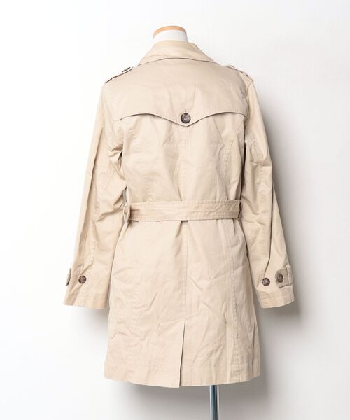 「BEAMS HEART」 トレンチコート 0 ベージュ レディース_画像2