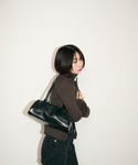 ボストンバッグ 合皮ミニボストンバッグ/ロゴプ...の詳細画像2