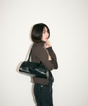 ボストンバッグ 合皮ミニボストンバッグ/ロゴプ...の詳細画像3