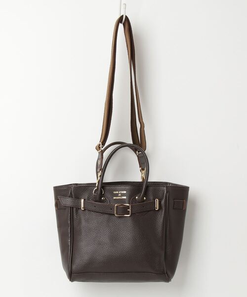 【人気商品】YOUNG & OLSEN 2wayバッグ　レザー　ブラウン YOUNG&OLSEN The DRYGOODS STORE（ヤングアンドオルセン） 2WAYバッグ