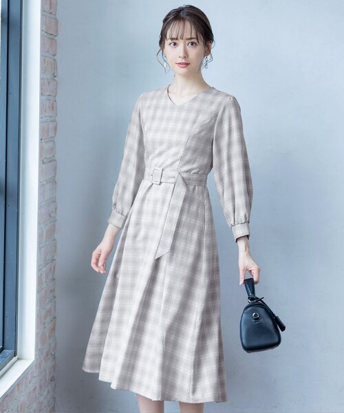 「Tiaclasse」 7分袖ワンピース 7号 ブラック レディース_画像5