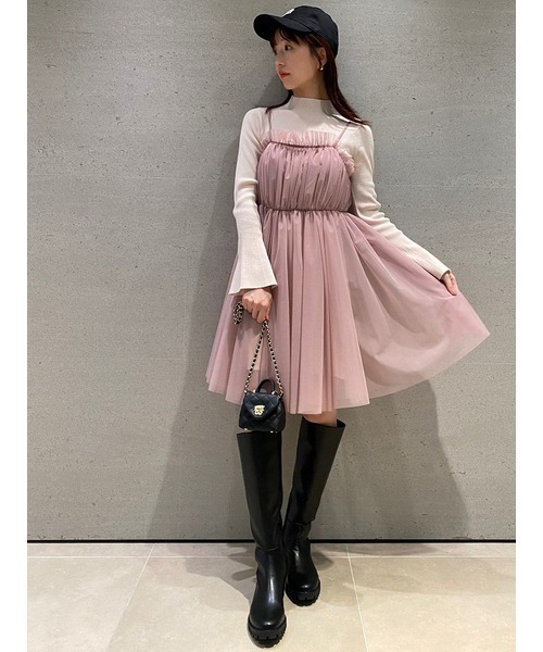 SNIDEL（スナイデル） コンビワンピース FREE ブラック レディース