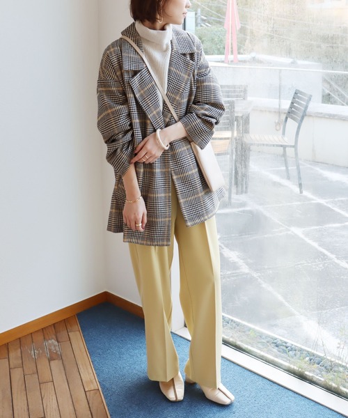 「andme」 チェスターコート M グレー レディース_画像3