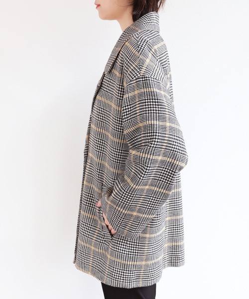 「andme」 チェスターコート M グレー レディース_画像7