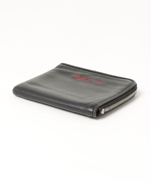 「agnes b.」 刺繍財布 - ブラック レディース_画像3